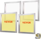 Vevor 4-Delige Aluminium Schermframe Zeefdrukpers 20 "X20", Zeefdrukmachine-Accessoires 110 Mesh, Zuurbestendig en Niet-Vervormbaar voor Kussensloop, Stof, Papier, Kopieerpapier, enz