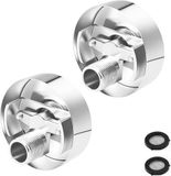Merkloos 2x Verstelbare Douchekraan Adapter Messing - Excentrische Aansluiting voor Waterpas Afstelling