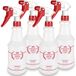 Uineko Plastic spuitfles (4 stuks, 24 ounce, alles) Heavy Duty spuitflessen Lekvrije nevel lege waterfles voor reinigingsoplossing planten huisdier met verstelbare mondstuk en afmetingen