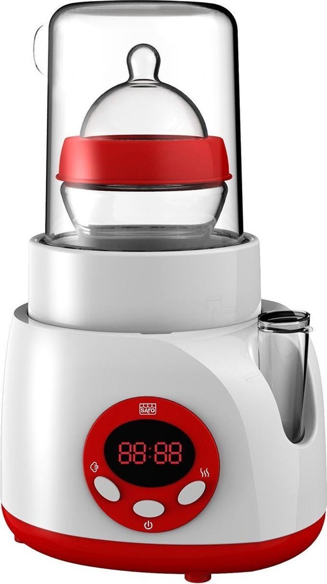 Saro flessenwarmer elektrisch rood/wit rood