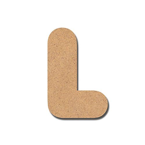 Detalles Infantiles Letter van hout, doe-het-zelf, 7 cm, L
