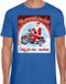 Bellatio Decorations Fout Kerstshirt / t-shirt - No presents for kids only for me suckers - motorliefhebber / motorrijder / motor fan blauw voor heren - kerstkleding / kerst outfit S