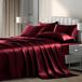 Solidchoice - Luxe satijnen beddengoedset van 6 delen voor kingsize bedden