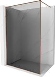 Mexen Kioto-F Douchewand Walk-in met frame 90 x 202 cm, grafiet 8 mm, roségoud