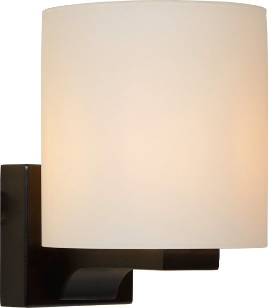 Lucide JENNO - Wandlamp Badkamer - Zwart - G9 - IP44 - Dimbaar