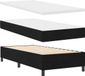 vidaXL LED Boxspringbed met Hoofdeinde Zwart 100 x 200 cm Stof