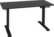 Bureau électrique réglable en hauteur assis-debout, avec fonction anti-collision et protection contre la surchauffe, dimensions 140x70x72-116 cm (noir)