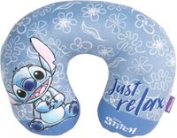 Disney Cervicaal nekkussen voor op reis in stof met Stitch afbeeldingen, kinderen vanaf 12 maanden, afmetingen 32x26x9 cm