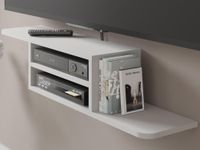 Mobistoxx DENMA Meuble tv-hifi suspendu blanc