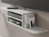 Mobistoxx DENMA Meuble tv-hifi suspendu blanc
