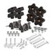 POWERTEC 71173 T Track Knop Kit, 1/4-20 Schroefbouten en sluitringen, 46-delige set, T-track bouten, T-track accessoires voor houtbewerking mallen en armaturen