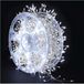 EMOS LED-nanolichtslinger op rol, zilverkleurig, 9,6 m, koud wit, timer