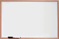 Nobo Basic Whiteboard (900x600) van melamine met vuren lijst, niet-magnetisch