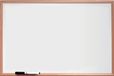 Nobo Basic Whiteboard (900x600) van melamine met vuren lijst, niet-magnetisch