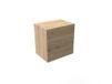 Mama Store Hangkast, kubusrek met deur om te openen, push and pull, van technisch hout, natuurlijk eiken, klein