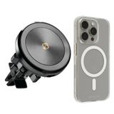 Lampa Magnetic Airvent Phone Holder Wireless Charging (MagSafe) + Brodit iPhone Case MagSafe