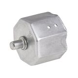 Wolfpack 5250200 jaloezie-eten metaal met schacht voor as, 60 mm, zilver