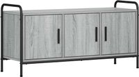 vidaXL Tv-meubel 79,5 x 33 x 50 cm Grijs Sonoma Bewerkt hout