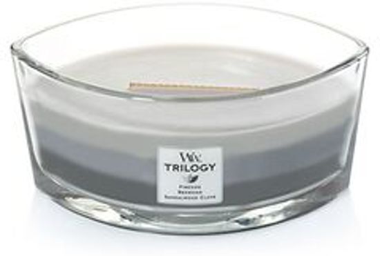 Woodwick Â® Trilogy HearthWick FlameÂ® Ellipse Candle Warm Woods