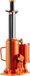 Bouteille hydraulique avec alimentation pneumatique, 12 tonnes, 265-505 mm, orange