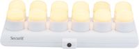 Securit® set oplaadbare theelichtjes Amsterdam in warm wit