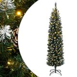 vidaXL Kunstkerstboom smal met 300 LED's 240 cm
