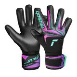 Reusch Gants de gardien Attrakt Duo Neon Pulse - Noir/turquoise/rose, pointure 9
