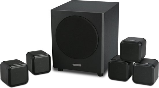 Mission M-CUBE+SE 5.1 systeem - Zwart (per paar - 2 stuks)