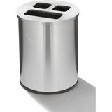 Probbax Poubelle pour bureau 3 bacs - 40 et 60 l