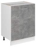 Vicco Meuble bas de cuisine "R-Line", Béton/Blanc 60 cm