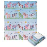 Northwest Hasbro My Little Pony, retro regenbogen, Silk Touch deken, 105 x 137 cm