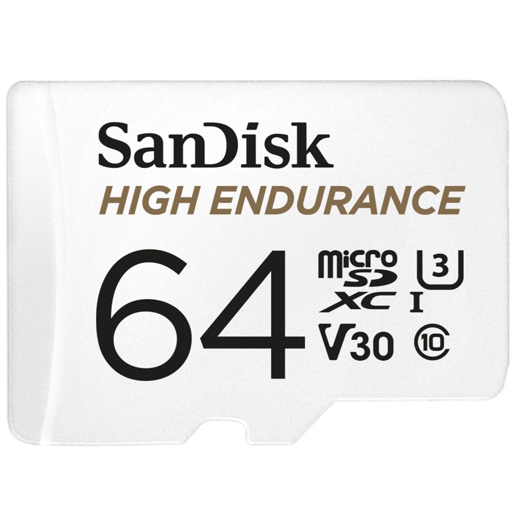 SanDisk High Endurance 64GB MicroSDXC - Class 10, UHS-I, V30