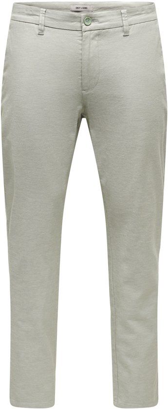 Only &amp; Sons Only & Sons Broek Onsmark Tap 0011 Cotton Linen Pant 22024937 Sea Spray Mannen Maat - W31 X L34