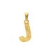 Lucardi Dames 14 karaat geelgouden letterhanger J