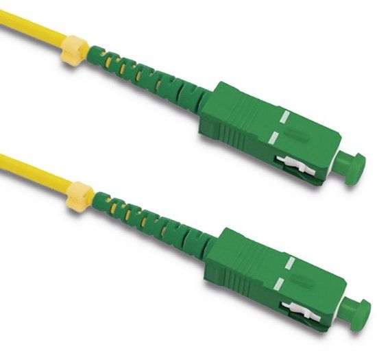 Qoltec - Patchcord - SC/APC - Singlemode - 5m - Geel