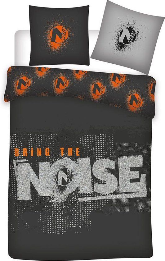 Nerf Dekbedovertrek Bring the Noise - Eenpersoons - 140x200cm - Biologisch Katoen
