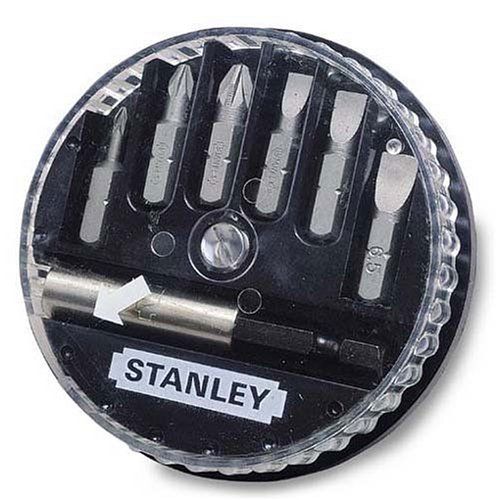 Stanley Bitset (inclusief magnetische bithouder, bits: standaard 0.8/1.2, PH 0/1/2, PZ1/2, 6-delig) 1-68-735