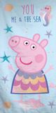Peppa Pig Strandlaken Sea 70 x 140 cm Katoen Blauw