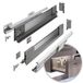 GTV Ladesysteem AXIS PRO | Lade met glazen zijden | Antraciet met rookglas | Hoogte 84 mm | Lengte 300 mm