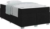 vidaXL Bedframe met matras Zwart 120 x 190 cm Stof