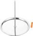 WNHB Broche verticale pour barbecue – Acier inoxydable – Pour viande, poulet et kebab – 19x19x21 cm