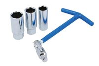 Laser 8373 T-Handvat Bougie Socket Set 3/8" D 4st