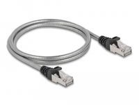 DeLOCK 80108 Netzwerkkabel Silber 1 m Cat6a U/FTP (STP)