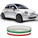 4R Quattroerre.it 10602 Zelfklevende sierstrips voor auto's, Italiaanse vlag, 80 mm x 5 m