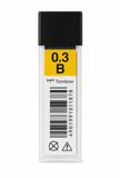 Tombow Leads vulpotlood vulling 0.3mm Zwart B Koker 12 stuks
