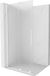 Mexen Velar paroi de douche coulissant Walk-in 90 x 200 cm, verre dépoli 8 mm, blanc
