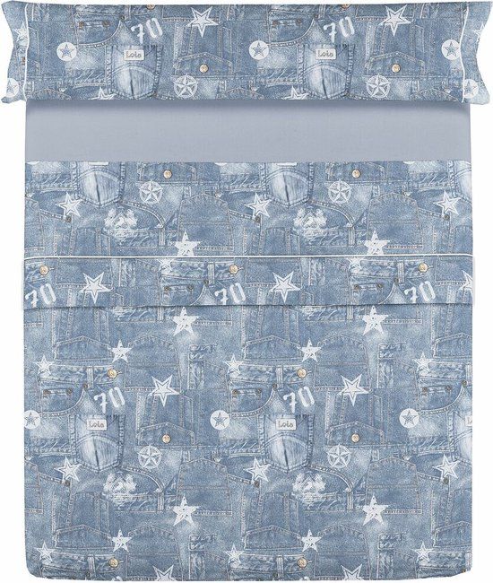 Lois TEJANO Bedding Set - Extra Wide - Blue - Machine Washable