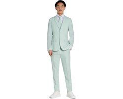 OppoSuits Tiener Magic Mint Jongens Kostuum - Mint Groen - Maat 146/152