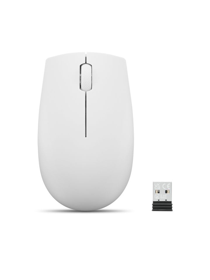 Lenovo 300 Wireless Mouse - Grey - 1000 DPI - Ambidextrous