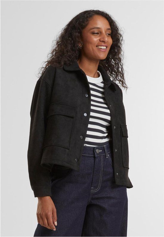 Urban Classics Soft Touch Jack Dames Tussenseizoensjas - Zwart - L